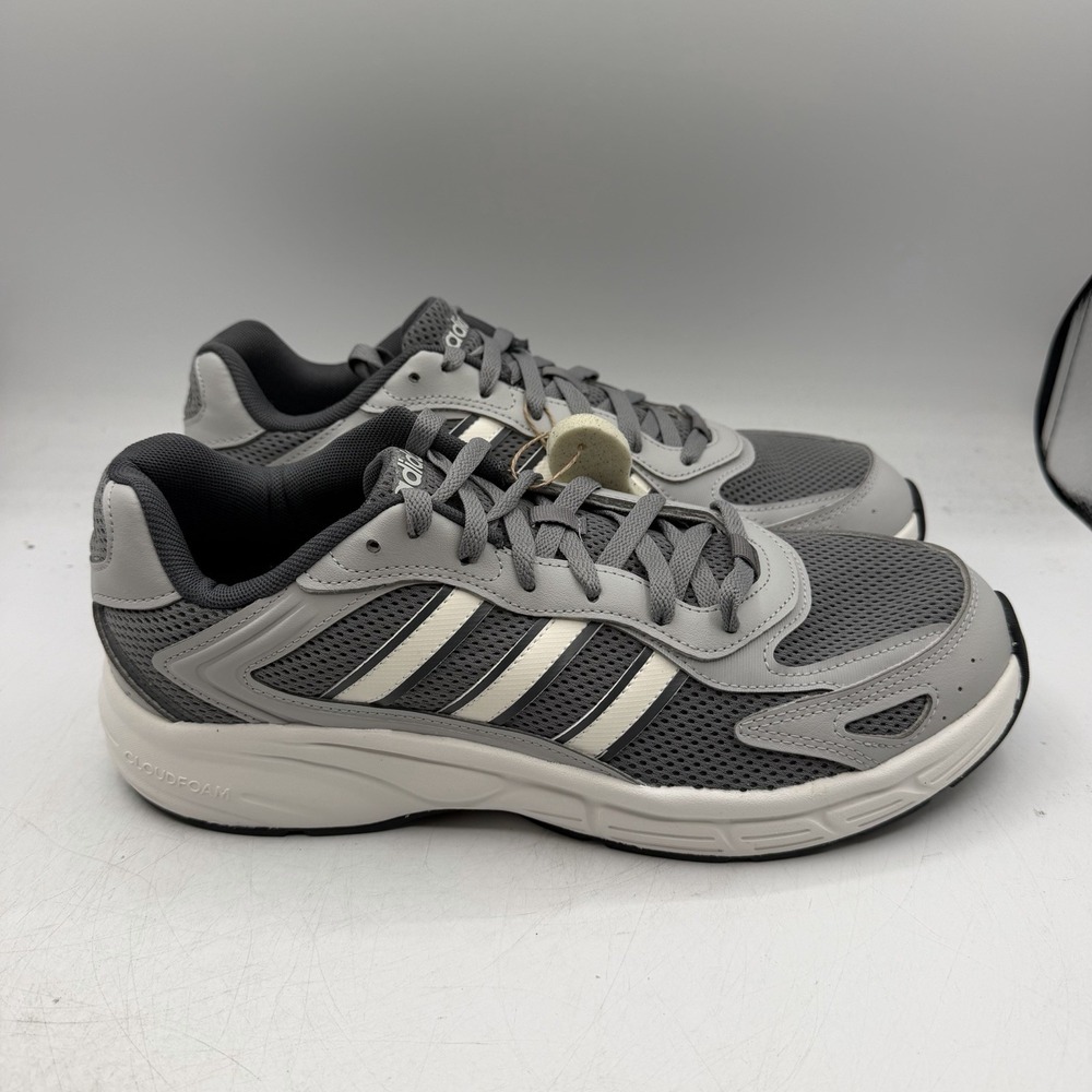 Adidas Eclyptix 2000 Running Shoes Mens Sz 10 Grey White Snakers NWT JR5154